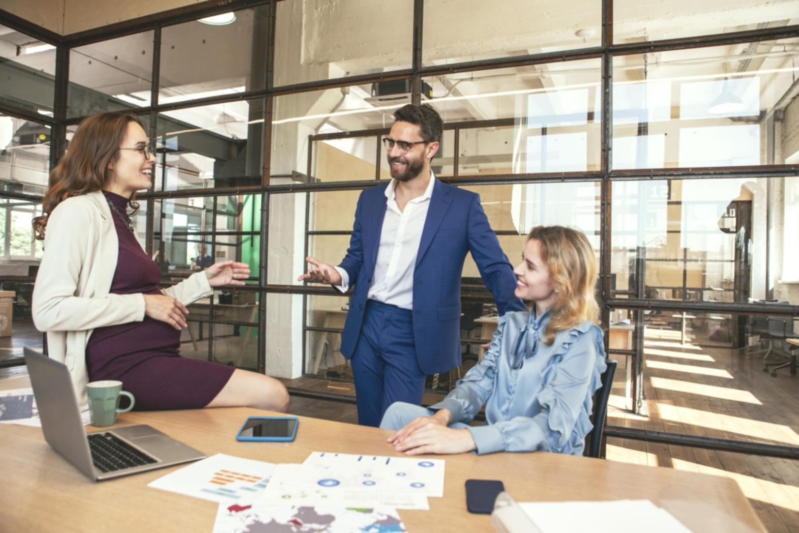 Market research professionals analyzing segmentation data